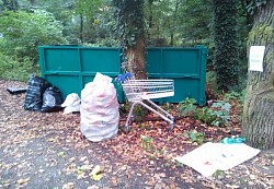 Úklid lesa v Hodkovičkách 18 září